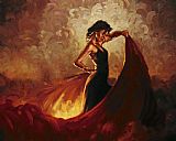 Flamenco Dancer Canvas Paintings - Sevilla